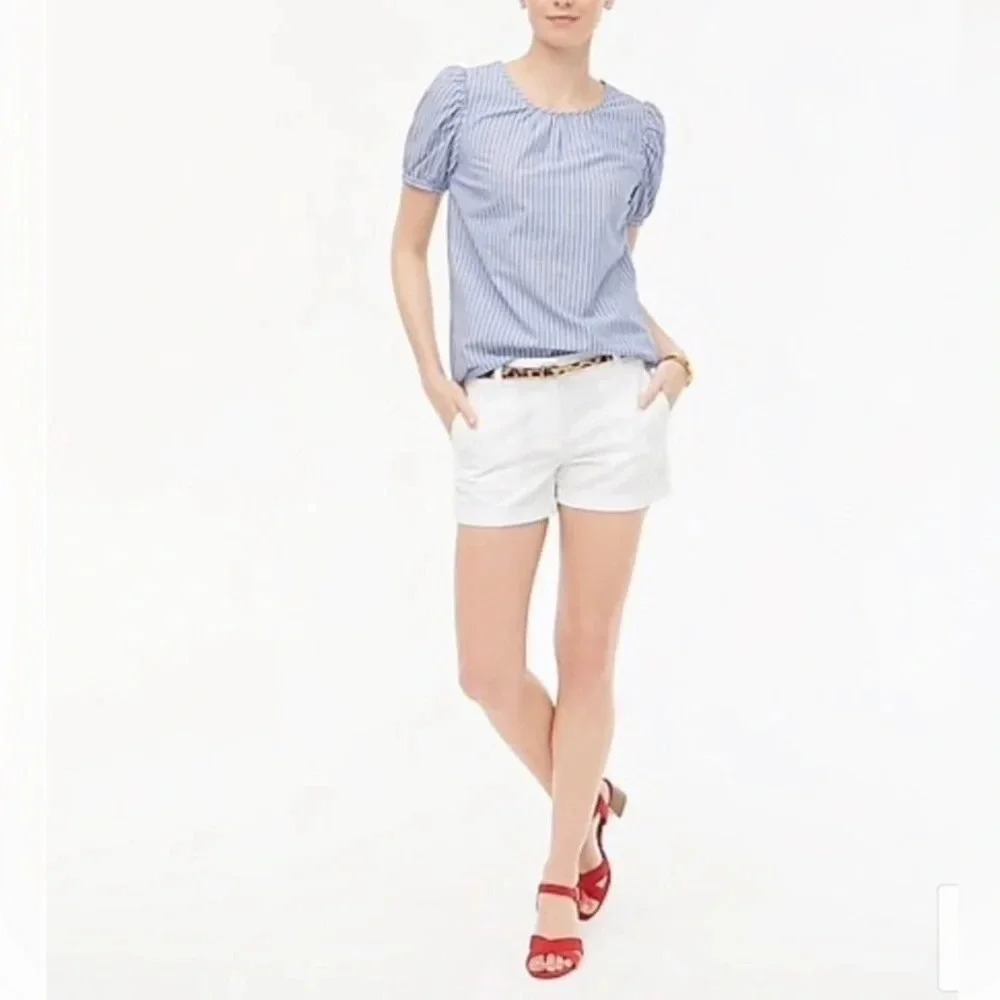 NWT J.Crew Factory White 3.5" Chino Shorts
